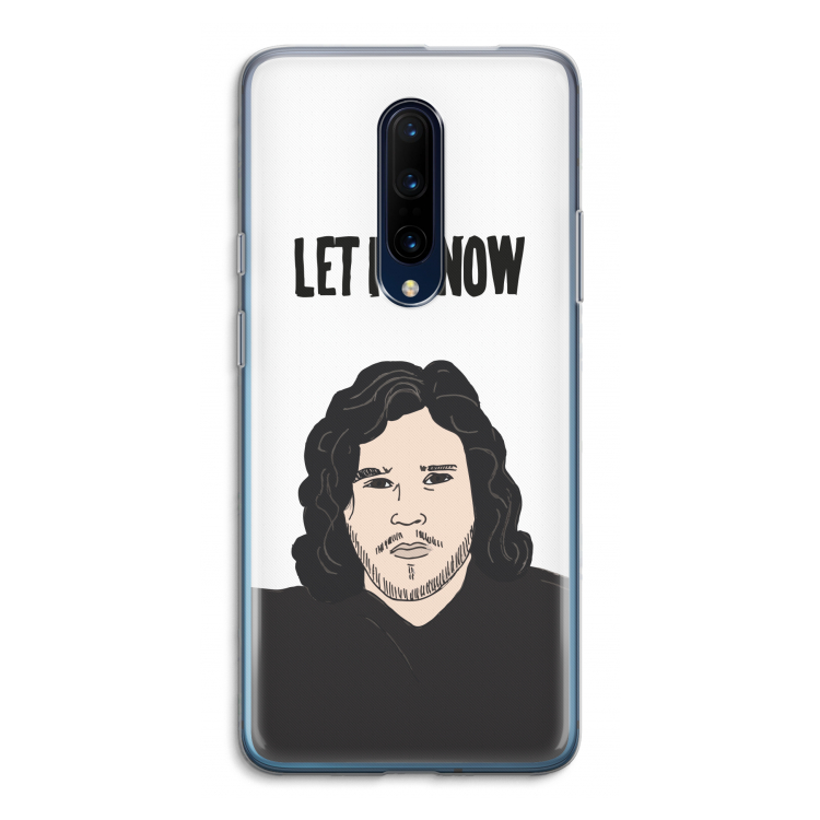 Let It Snow: OnePlus 7 Pro Transparant Hoesje