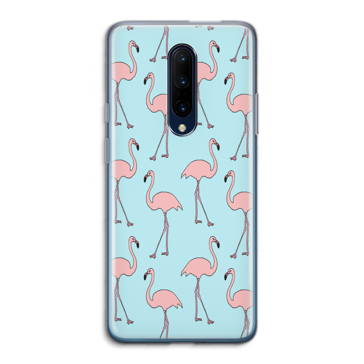 Anything Flamingoes: OnePlus 7 Pro Transparant Hoesje