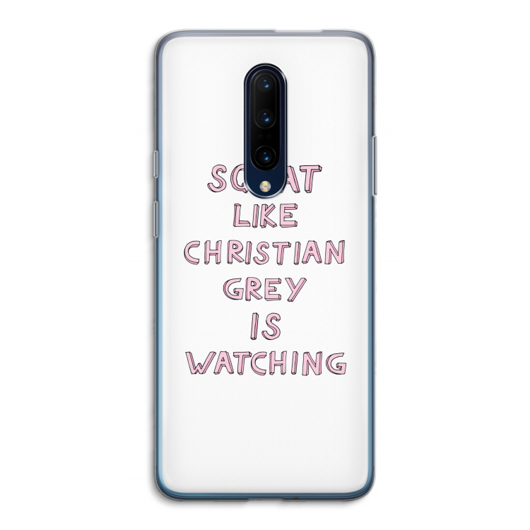 Christian Grey: OnePlus 7 Pro Transparant Hoesje