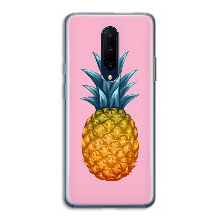 Grote ananas: OnePlus 7 Pro Transparant Hoesje