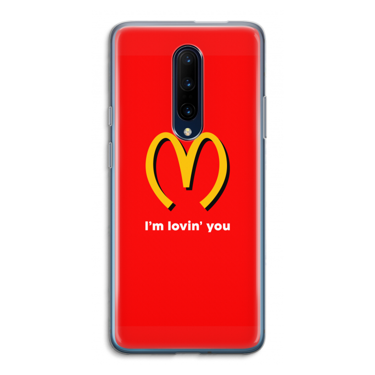 I'm lovin' you: OnePlus 7 Pro Transparant Hoesje