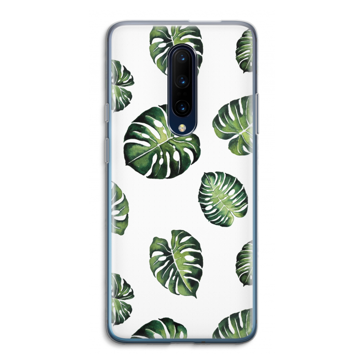 Tropische bladeren: OnePlus 7 Pro Transparant Hoesje