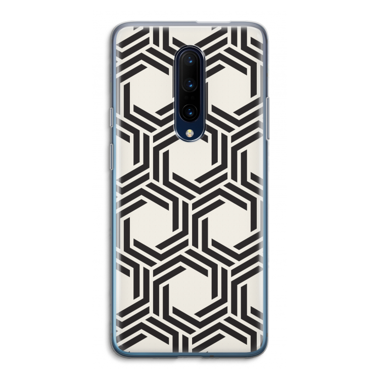 Geometrisch patroon: OnePlus 7 Pro Transparant Hoesje