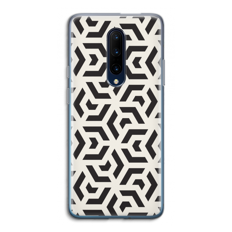 Crazy pattern: OnePlus 7 Pro Transparant Hoesje
