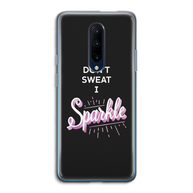 Sparkle quote: OnePlus 7 Pro Transparant Hoesje