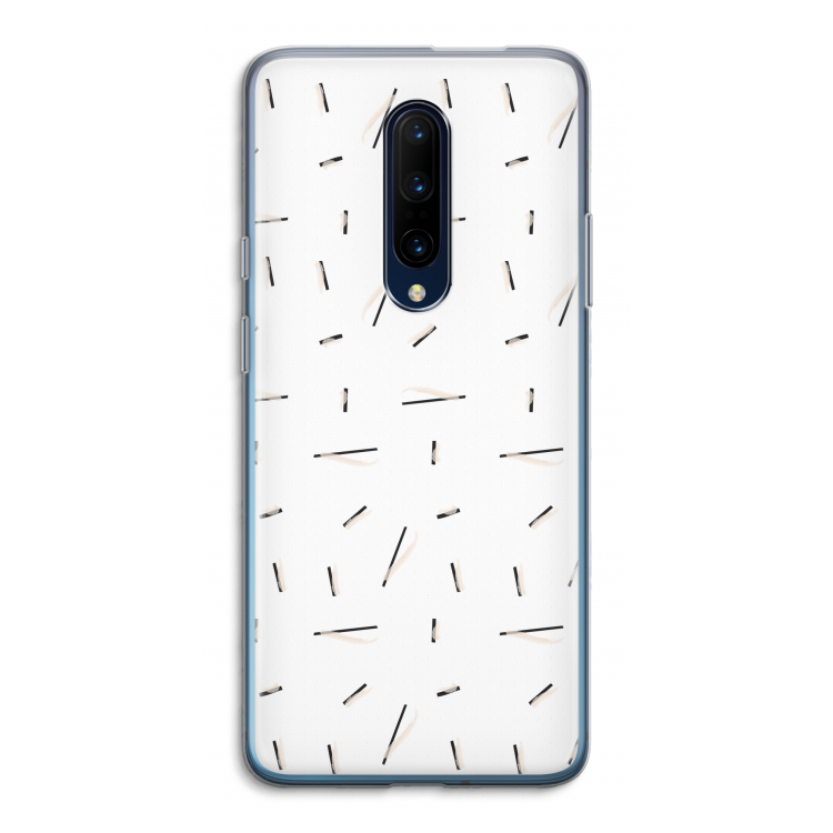 Hipster stripes: OnePlus 7 Pro Transparant Hoesje