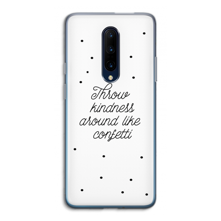 Confetti: OnePlus 7 Pro Transparant Hoesje