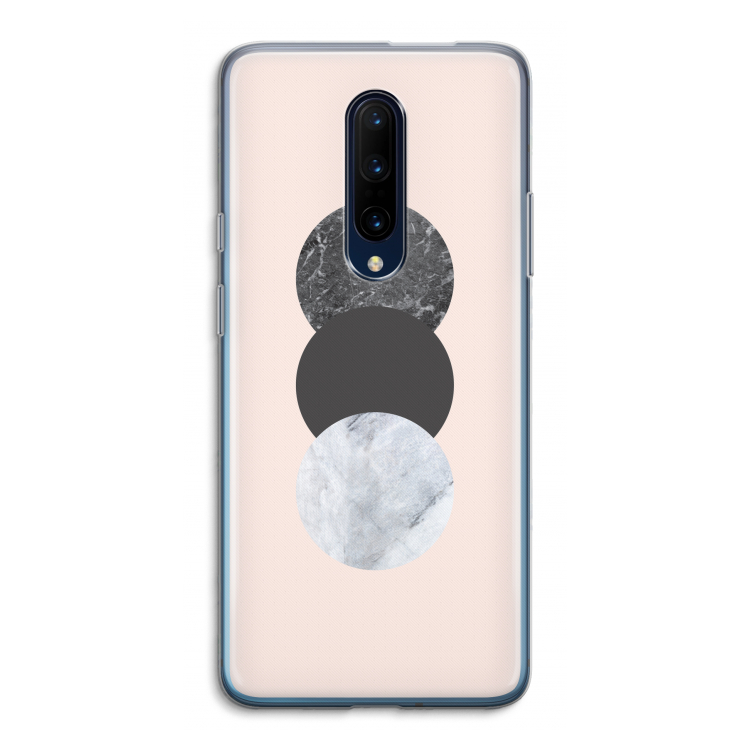 Marmeren cirkels: OnePlus 7 Pro Transparant Hoesje