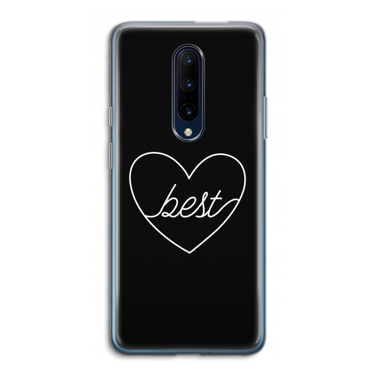 Best heart black: OnePlus 7 Pro Transparant Hoesje