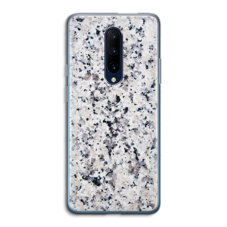 Gespikkelde marmer: OnePlus 7 Pro Transparant Hoesje