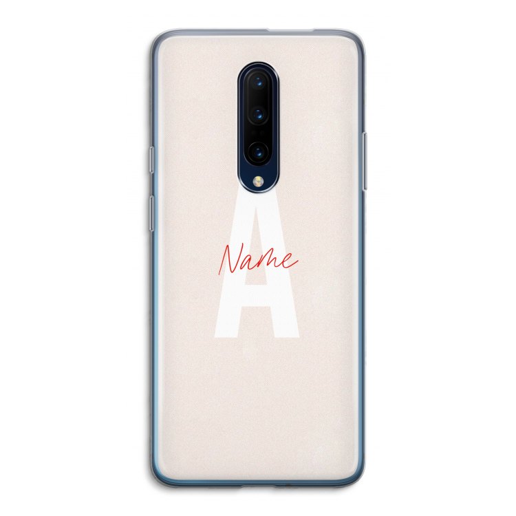 Strawberry Milkshake: OnePlus 7 Pro Transparant Hoesje