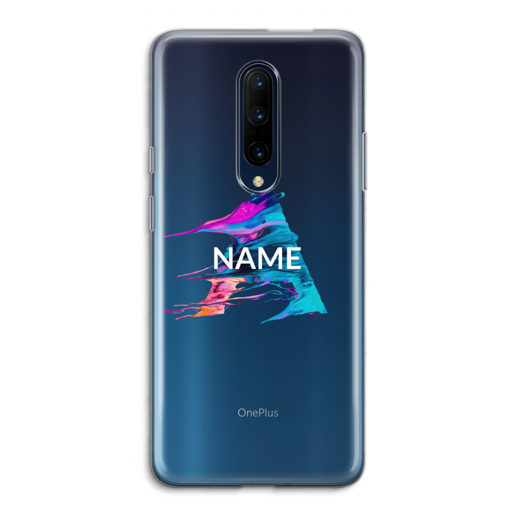 Abstract Spectrum: OnePlus 7 Pro Transparant Hoesje