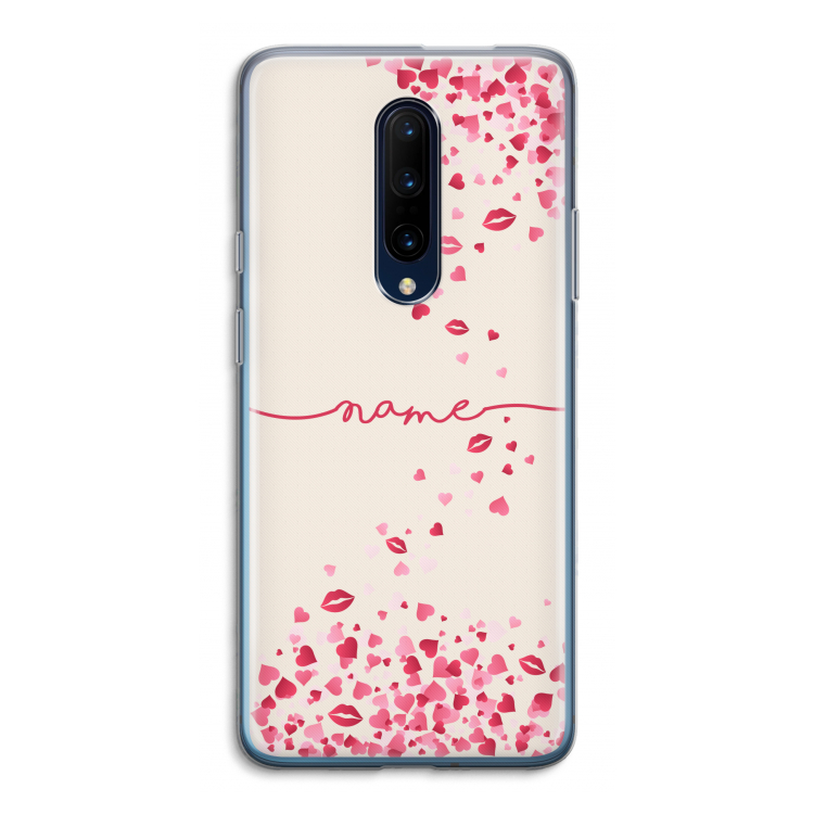 Hartjes en kusjes: OnePlus 7 Pro Transparant Hoesje