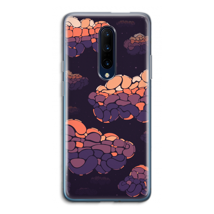 Patroon Wolken: OnePlus 7 Pro Transparant Hoesje