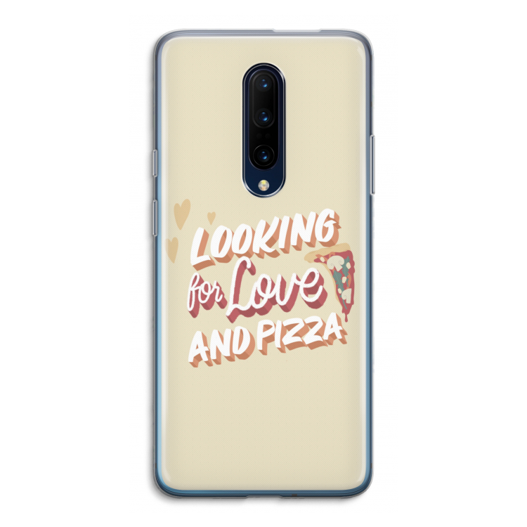 Pizza is the answer: OnePlus 7 Pro Transparant Hoesje