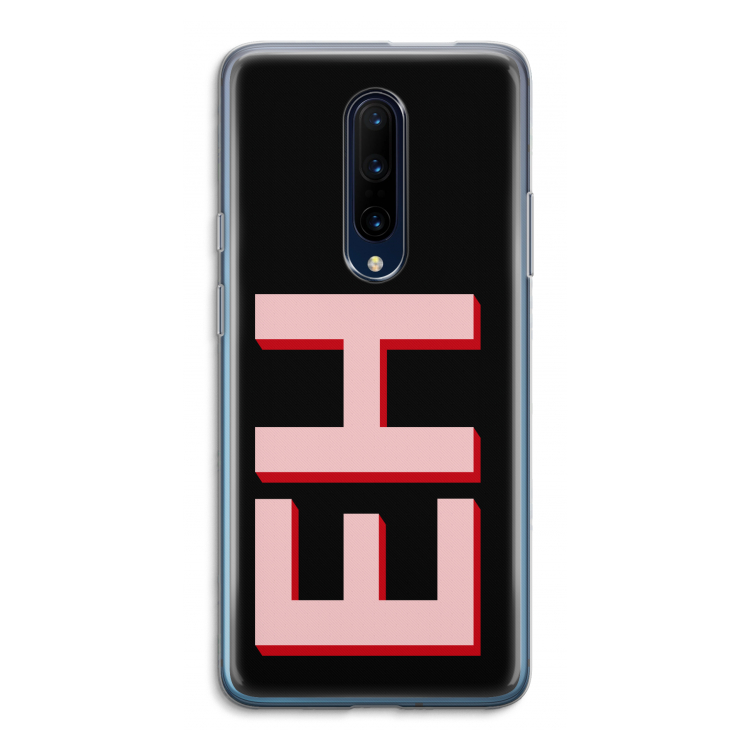 Monogram: OnePlus 7 Pro Transparant Hoesje