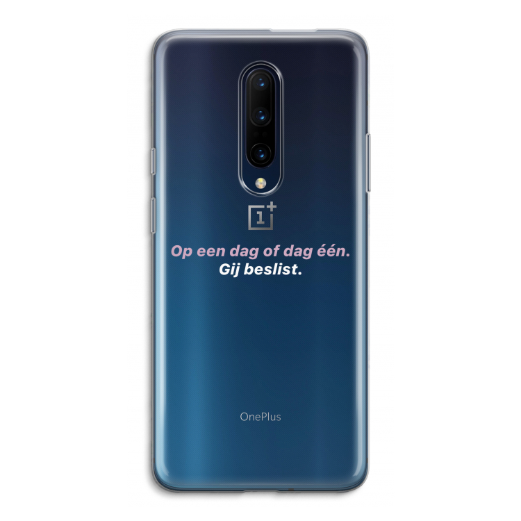 gij beslist: OnePlus 7 Pro Transparant Hoesje