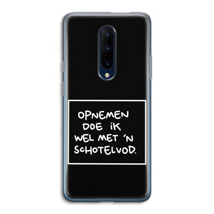 Schotelvod: OnePlus 7 Pro Transparant Hoesje