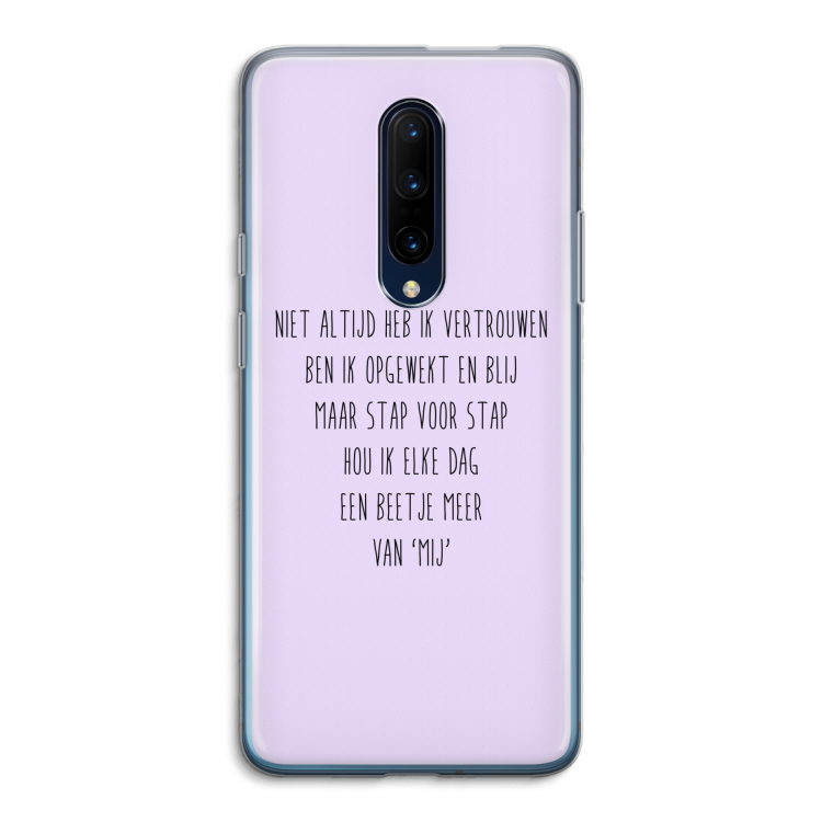 Zelfvertrouwen: OnePlus 7 Pro Transparant Hoesje