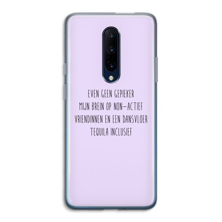 Tequila: OnePlus 7 Pro Transparant Hoesje