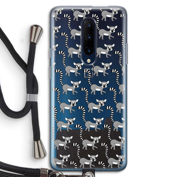 Makis: OnePlus 7 Pro Transparant Hoesje met koord