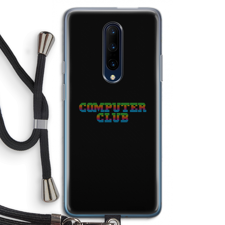 Retro: OnePlus 7 Pro Transparant Hoesje met koord