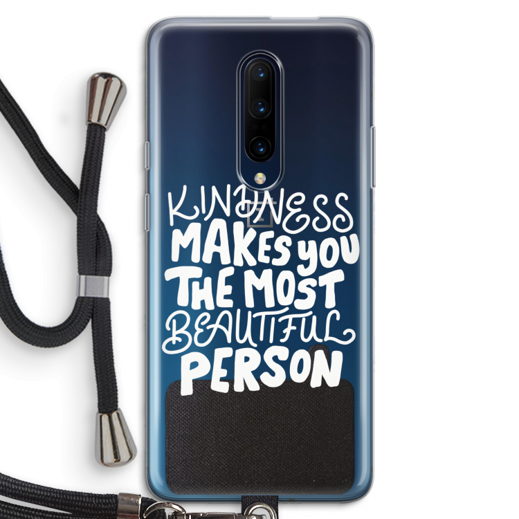 The prettiest: OnePlus 7 Pro Transparant Hoesje met koord