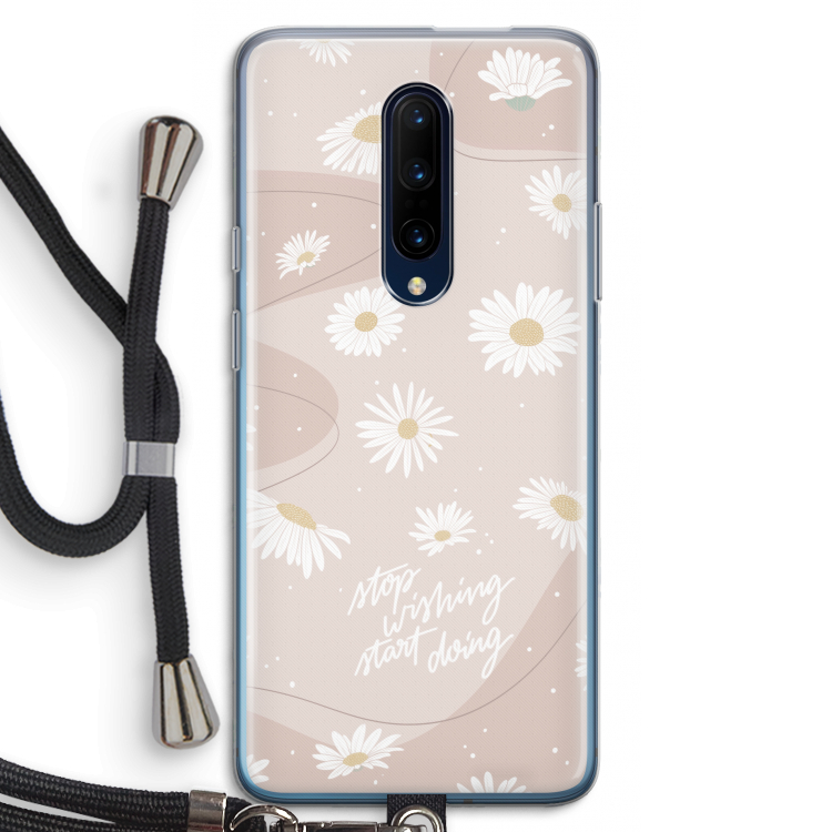 Daydreaming becomes reality: OnePlus 7 Pro Transparant Hoesje met koord