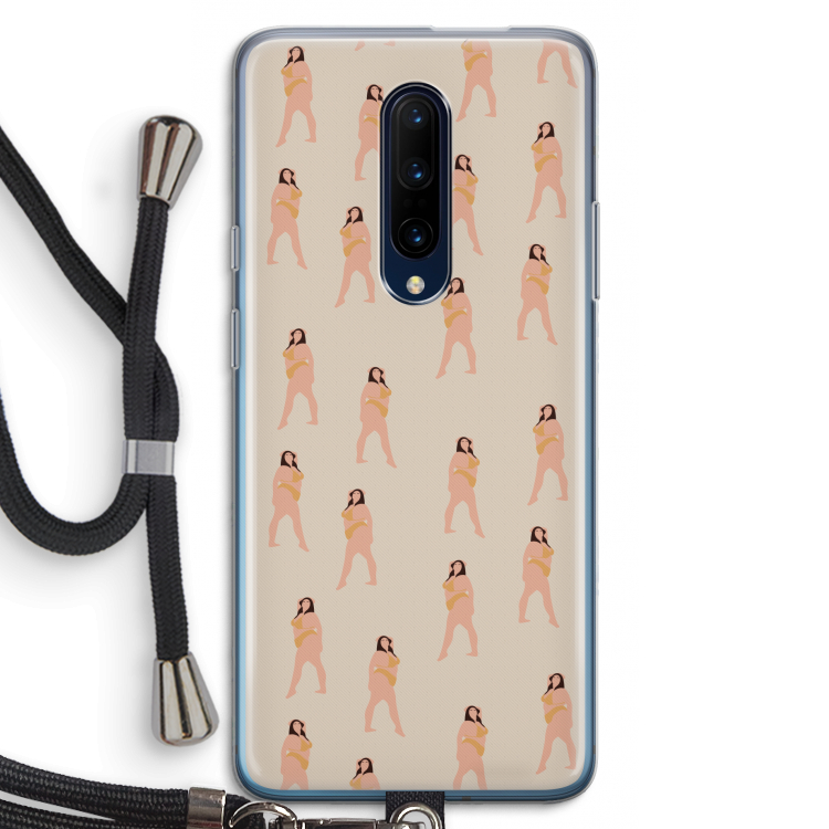 You're so golden: OnePlus 7 Pro Transparant Hoesje met koord