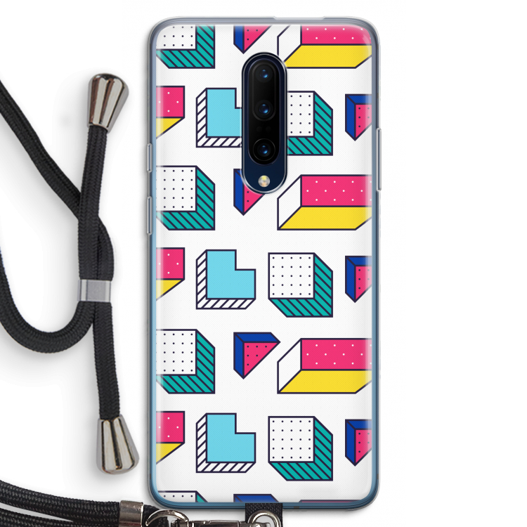 8-bit N°7: OnePlus 7 Pro Transparant Hoesje met koord