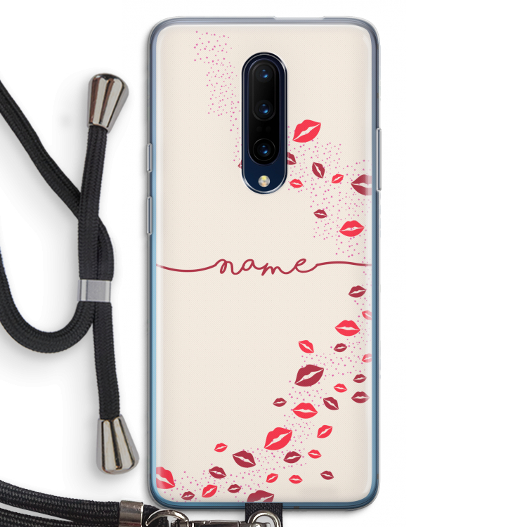 Kusjes: OnePlus 7 Pro Transparant Hoesje met koord