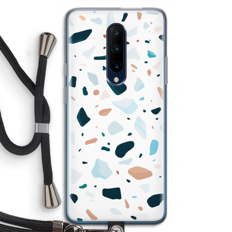 Terrazzo N°13: OnePlus 7 Pro Transparant Hoesje met koord