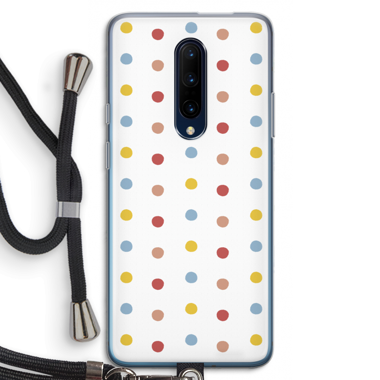 Bollen: OnePlus 7 Pro Transparant Hoesje met koord