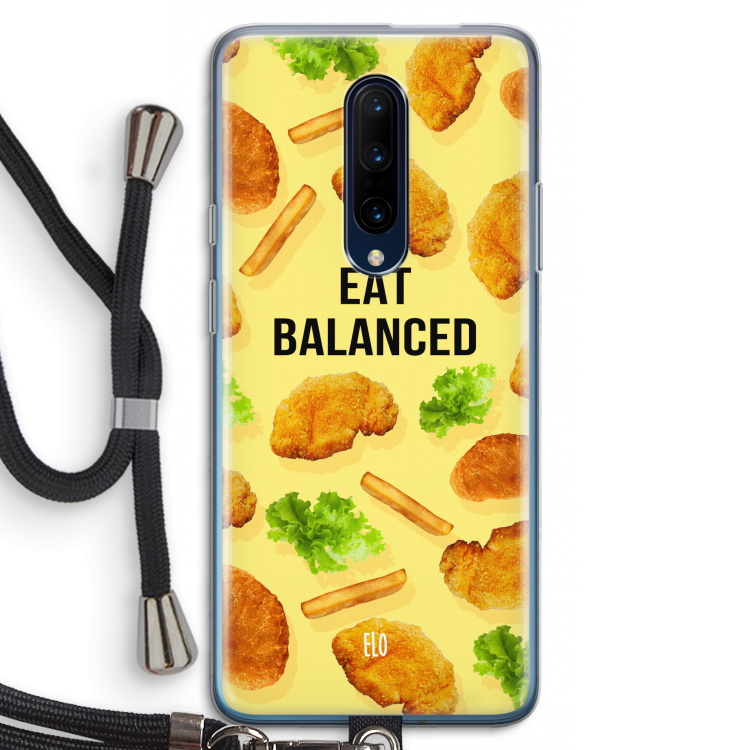 Eat Balanced: OnePlus 7 Pro Transparant Hoesje met koord