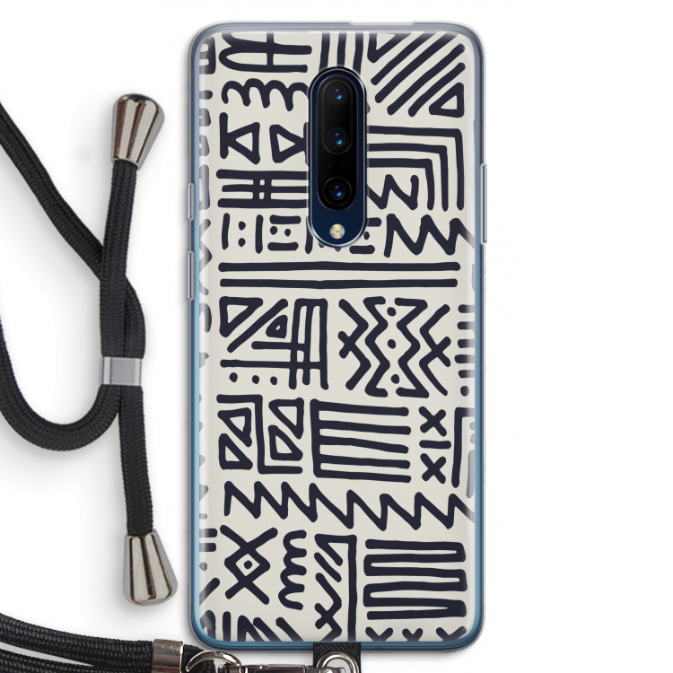 Marrakech print: OnePlus 7 Pro Transparant Hoesje met koord