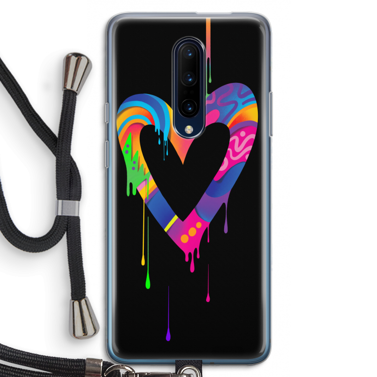 Melts My Heart: OnePlus 7 Pro Transparant Hoesje met koord