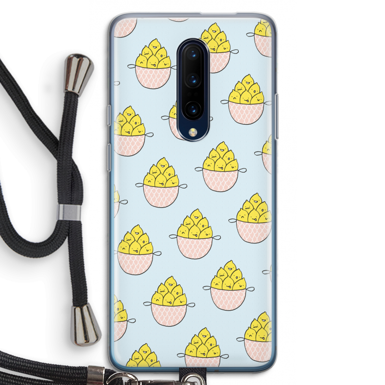 Citroenen: OnePlus 7 Pro Transparant Hoesje met koord