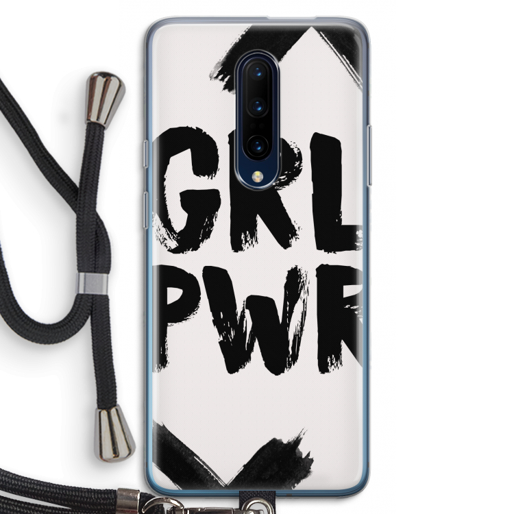 Girl Power #2: OnePlus 7 Pro Transparant Hoesje met koord
