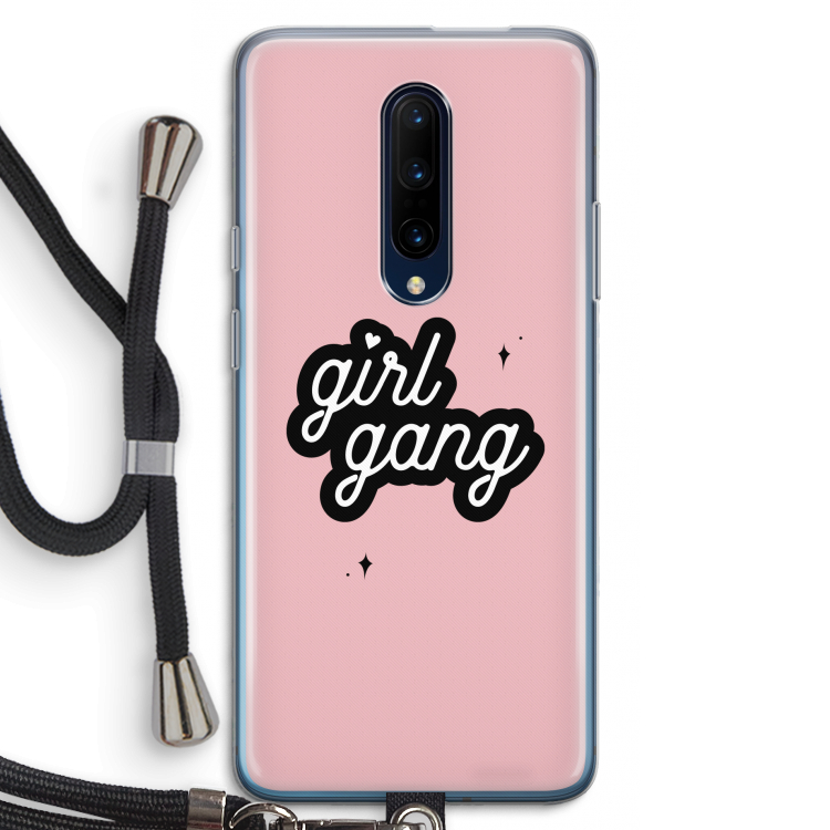 Girl Gang: OnePlus 7 Pro Transparant Hoesje met koord