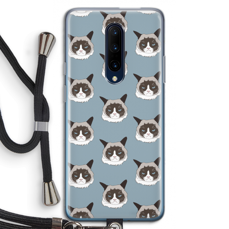 It's a Purrr Case: OnePlus 7 Pro Transparant Hoesje met koord