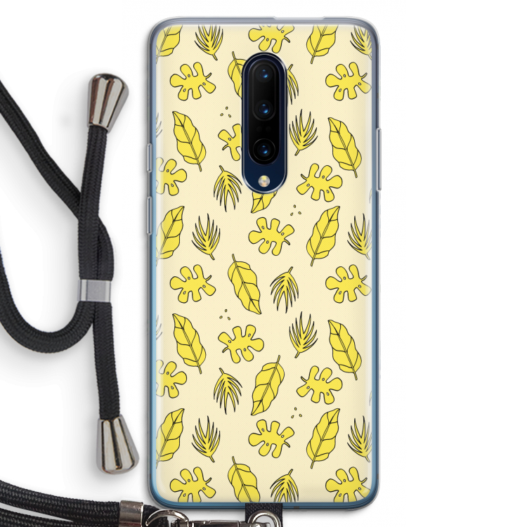 Herfst: OnePlus 7 Pro Transparant Hoesje met koord