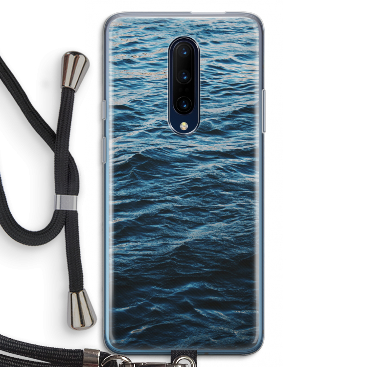 Oceaan: OnePlus 7 Pro Transparant Hoesje met koord