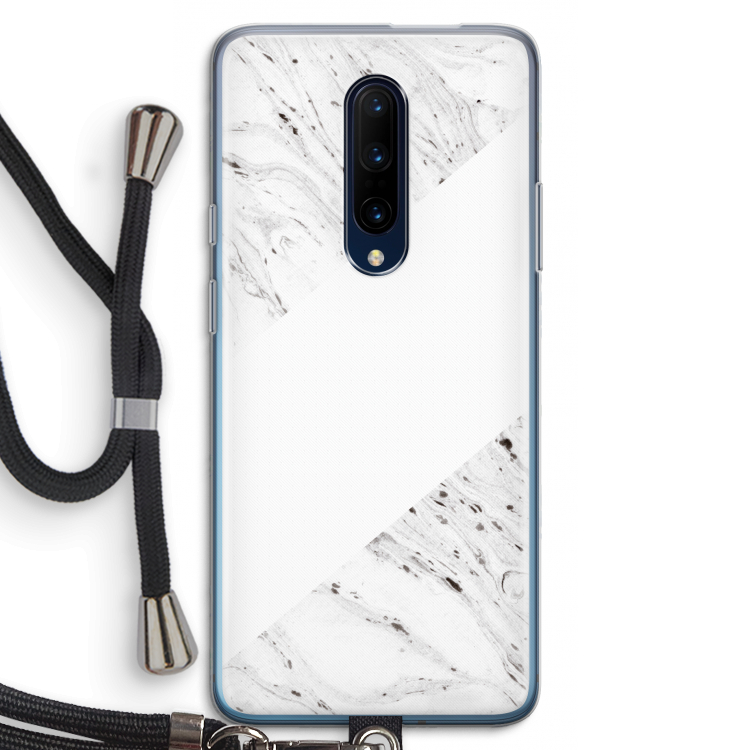 Biggest stripe: OnePlus 7 Pro Transparant Hoesje met koord
