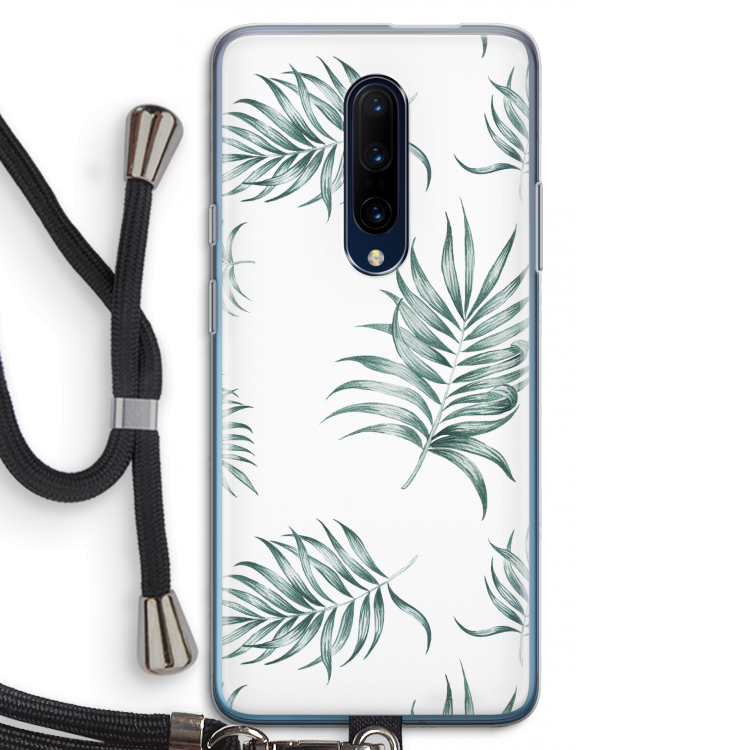 Simple leaves: OnePlus 7 Pro Transparant Hoesje met koord