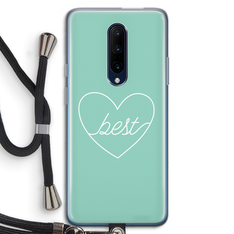 Best heart pastel: OnePlus 7 Pro Transparant Hoesje met koord