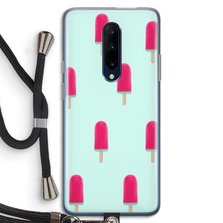 Waterijsje: OnePlus 7 Pro Transparant Hoesje met koord
