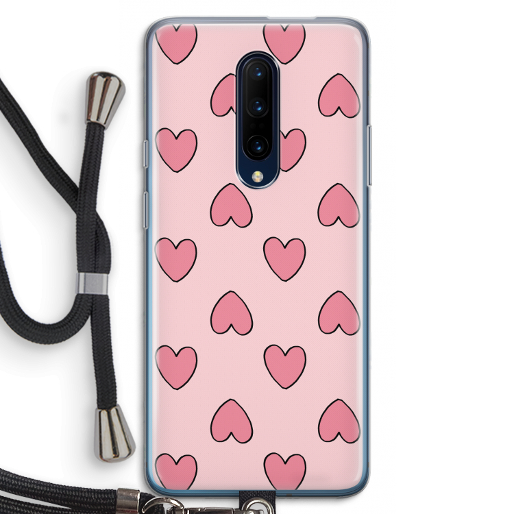Ondersteboven verliefd: OnePlus 7 Pro Transparant Hoesje met koord