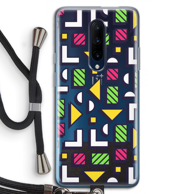 8-bit N°4: OnePlus 7 Pro Transparant Hoesje met koord