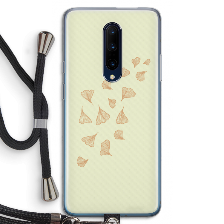 Falling Leaves: OnePlus 7 Pro Transparant Hoesje met koord