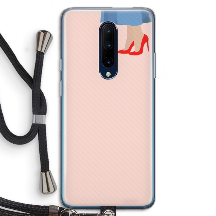 High heels: OnePlus 7 Pro Transparant Hoesje met koord